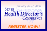 The State Health Director's Conference is January 26-27, in Raleigh. Register Now!