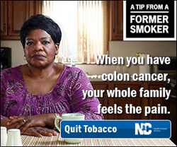 When you have colon cancer, your whole family feels the pain: Quit Tobacco.