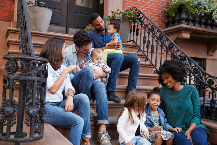 Multi-Ethnic Family
